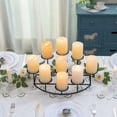 thumbnail image 4 of Sziqiqi Fireplace Decor 9 Candelabras for Inside Fireplace Mantle Black Iron Pillar Candle Holders for Table Centerpiece, 4 of 8