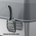 thumbnail image 5 of High Side Cats Litter Box with Stainless Steel Tray and Removable Panel Scoops For Large Cats Home Use, 5 of 9