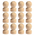thumbnail image 3 of RENACLIPY Khaki Wooden Stamp Handle Set 12 Pieces for Crafts Wedding Invitations and Scrapbooking, 3 of 8