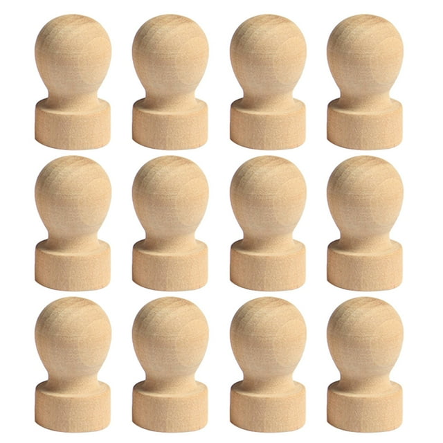MasteelfCA 12 Pcs Poignées de Tampon de Cire Poignées de Remplacement Pièces en Bois