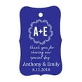 thumbnail image 1 of 100 PCS Thank You for sharing our special day Custom Made Hang Tags Personalized Wedding Favor Gift Paper Tags, 1 of 1