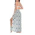 thumbnail image 3 of Women Sarong Wraps Geometric Checkered Plaid Swimsuit Beach Pareo Bikini Coverups Skirt M, 3 of 7