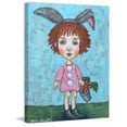 thumbnail image 3 of "Cute Rabbit" Painting Print on Wrapped Canvas, 3 of 5
