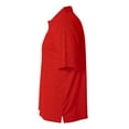 thumbnail image 3 of A4 Solid Interlock Polo For Men in Scarlet | N3261, 3 of 3