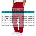 thumbnail image 2 of Mens Fashion Joggers Sports Pants - Behind Pocket Pants Sweatpants Trousers Mens Long Pants Red S, 2 of 6