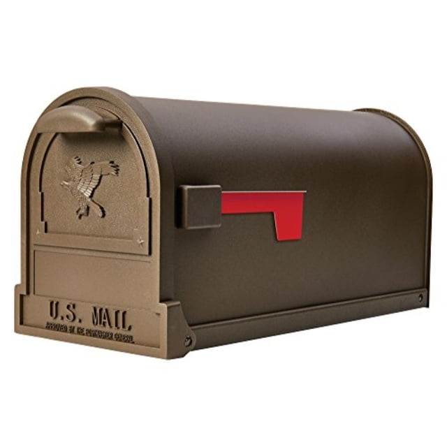gibraltar mailboxes arlington large capacity galvanized steel bronze