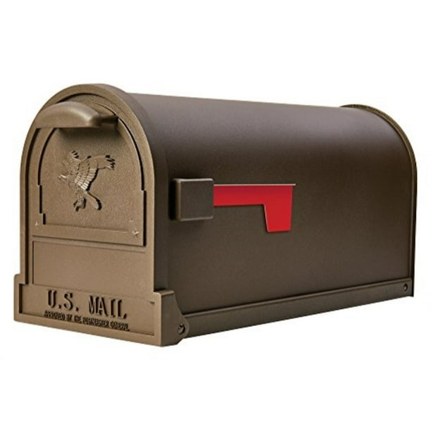 gibraltar mailboxes arlington large capacity galvanized steel bronze