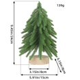 thumbnail image 2 of Dsscvnef Tabletop Mini Christmas Trees Christmas Trees Mixed Size Miniature Decorative Trees With Wood Base Crafts Trees for Christmas Decorations Home Kitchen Third Christmas Ornament Hang Loose Orna, 2 of 3
