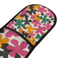 thumbnail image 4 of Yayeee Double Oven Mitt Kitchen Heat Resistant Baking 35" x7" Quilted Glove, Pink Floral Blooms, 4 of 6