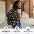 thumbnail image 6 of KUIFORTI Car Print Boys Kids Backpack Durable Polyester School Bookbag with Adjustable Straps Backpacks for Elementary Middle School, 6 of 7