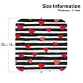 thumbnail image 2 of Lsque Hearts And Lines1 Pattern 4" Drink Coasters Set of 4, PVC Leather Absorbent Coasters, Table Coaster Set Decorative Coffee Cup Coasters Housewarming Gift -Square, 2 of 6