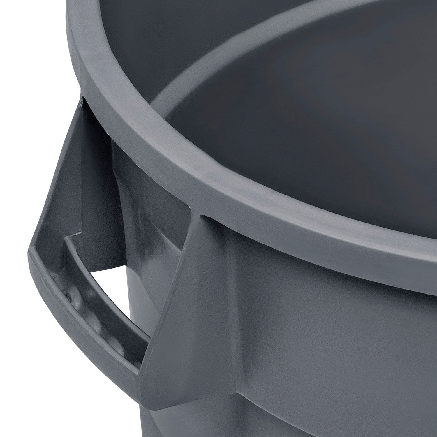 Global Industrial 32 Gallon Garbage Can - Trash Container Gray