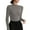 Gray, variant on Womens Long Sleeve Tops Baselayer for Women Mock Neck Soft Casual Slim Stretch Underscrub