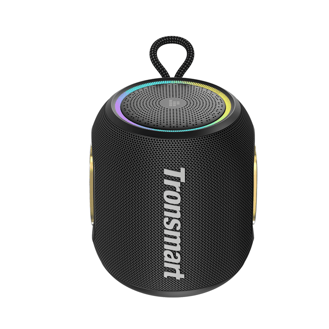 Bocina Bluetooth Tronsmart T8 Mini portátil negra para exteriores
