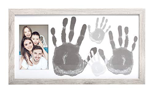 Woodland Nursery Décor Rustic Picture Frames Kate & Milo Rustic Baby Footprint Photo Frame and Ink Kit 