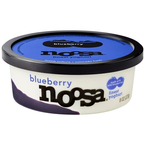 Noosa Yoghurt, Whole Milk Yogurt, Velvety Smooth & Creamy, Blueberry, 8 oz Tub