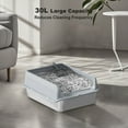 thumbnail image 4 of CazToi 8 Inch Deep Stainless Steel Cat Litter Box with Lid Large Non Stick for Big Cats Includes Litter Mat Scoop Easy Clean Black, 4 of 7