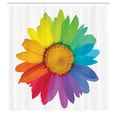 thumbnail image 2 of Ambesonne Colorful Shower Curtain, Hippie Daisy Spring, 69"Wx70"L, Multicolor, 2 of 4
