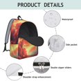 thumbnail image 4 of Colorful Starry Sky and Universe Backpack for School, Cute School Bag with Adjustable Shoulder Straps and Padded Back, 15.7"x11.8"x5.5", 4 of 5