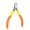 Yellow OR, variant on Professional 3Cr13 Steel Angled Cutters Having Wide Jaw Opening And Rubber Covered Handle For Electronics And Craft Projects