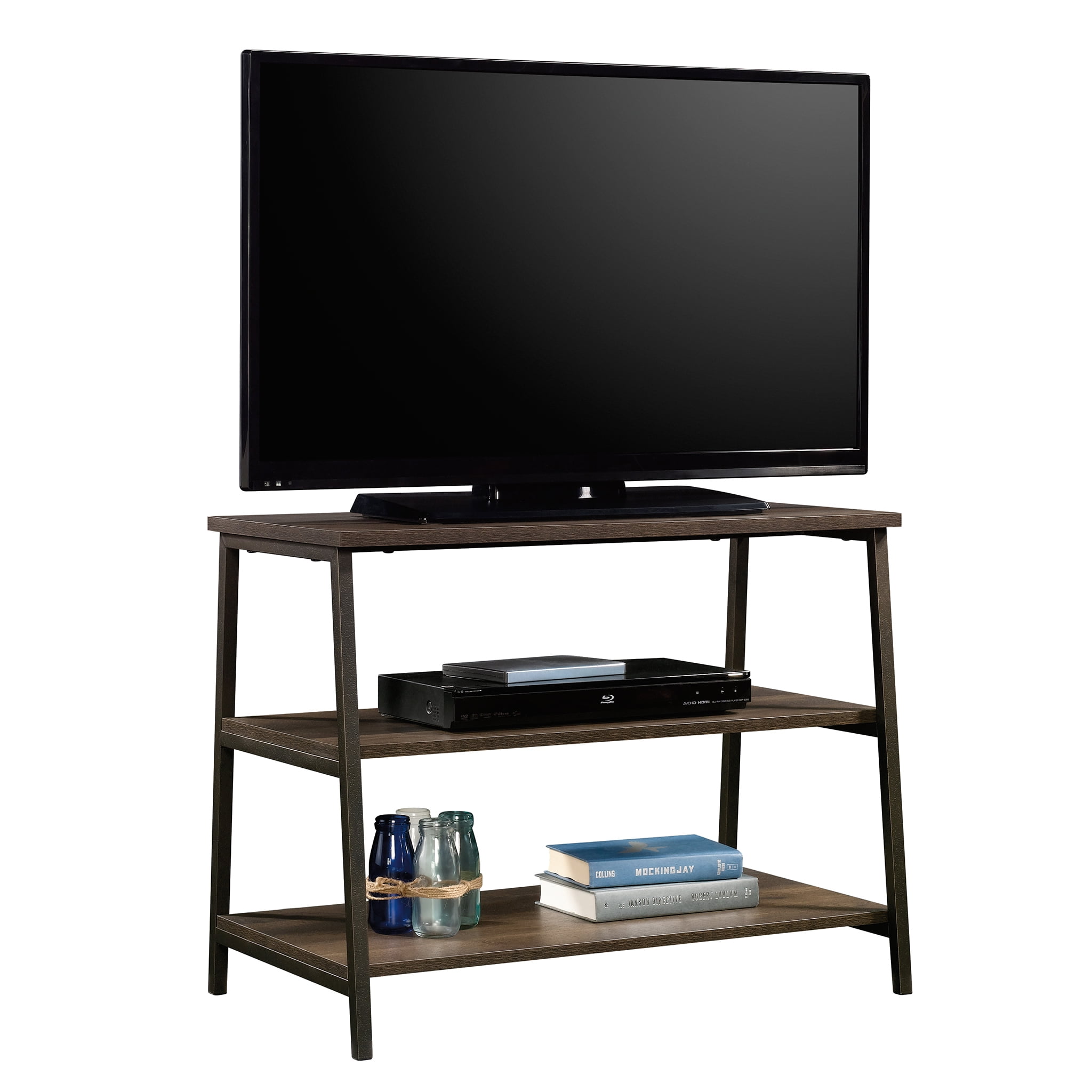 Sauder North Avenue TV Stand for TVs up to 36", Smoked Oak Finish