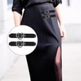 thumbnail image 4 of ADDHAT 5Ud Hebillas Decorativas De Cuero Negro Con En Corazón Para Faldas Plisadas Y Ropa, 4 of 6