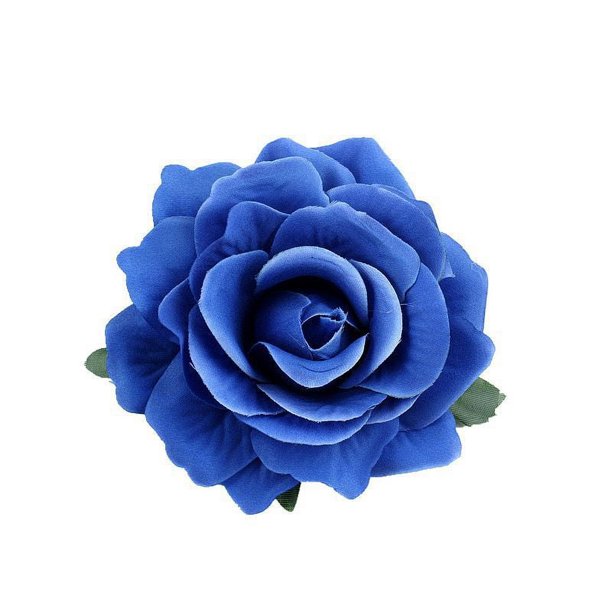 Zhuge Horquillas elegantes con forma de rosa para el pelo, accesorios de decoración para el pelo de novia, disfraz de Hanfu, para mujer, fiesta, boda, día de la madre, tocados, color azul