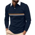 thumbnail image 3 of Asxite Men Plus Size Fall Winter Tops Collared Long Sleeve Solid Breathable Loose Sport Shirts, 3 of 7
