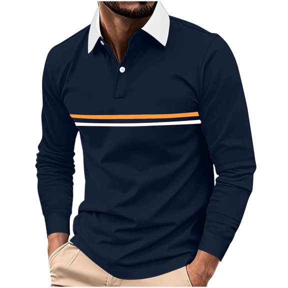 Guluxicc Men's Henley Shirts Pullover Long Sleeve Golf Shirts for Business Casual Office Everyday Fall Winter Shirts