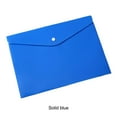 thumbnail image 3 of sweethay Organizador de carpetas transparentes con estilo de 10 piezas para almacenamiento portátil Almacenamiento portátil transparente Carpetas de archivos Azul solido 18 A4, 3 of 6