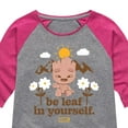 thumbnail image 3 of Marvel Guardians of the Galaxy - Be Leaf In Yourself - Toddler And Youth Girls Shirt Tail Raglan, 3 of 5