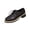 Black, variant on Womens Platform Loafers Slip On Chunky Sole Shoes With Chain Decoration