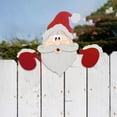 thumbnail image 3 of Decoración de valla de Navidad, Papá Noel, muñeco de nieve, Reno, pingüino, mieker, patio, adornos para interiores y exteriores, regalo de Festival DIY, 3 of 4