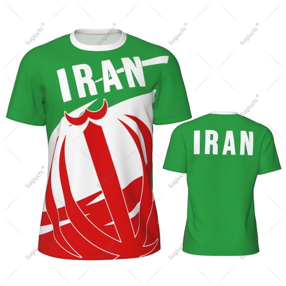 Iran Flag Men Sports T-shirt Women Tees jersey for Soccer Football Running Bike Tennis Fitness Fans