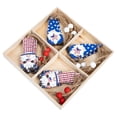 thumbnail image 4 of HEATSHAKING Gnome Design Independence Day Hanging Decors Wood 12Pcs 2.6x1.2in, 4 of 8