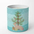 thumbnail image 4 of Carolines Treasures BB2936CDL 3.75 x 3.25 in. Unisex Pyrenean Shepherd Dog Merry Christmas Tree 10 oz Decorative Soy Candle, 4 of 5