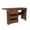 45.67''+Walnut+4, variant on YOQIANG White 4-in-1 Folding Sewing Table with Lockable Rolling Wheels & Storage Shelves Multi-Purpose Craft Station Computer Desk for Apartments