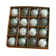 thumbnail image 3 of Adornos de bolas de Navidad BLESIY 16 piezas Verde, 3 of 8