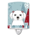 thumbnail image 1 of Carolines Treasures BB1704CNL Winter Holiday Maltese Ceramic Night Light, 1 of 1