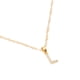 thumbnail image 2 of Dije inicial L Ametrinaa con Zirconia y cadena Chapa de Oro 18k, 2 of 5