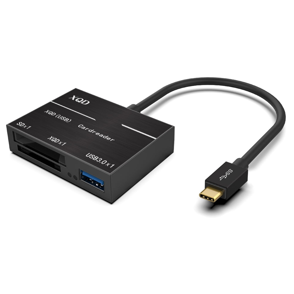 Xqd Sd Card Reader Adapter Usb 3 0 Dual Slot Flash Memory Card Reader Connector High Speed Up To 5gbp S Write Sd Hc Xc Compatible Sony G Series Lexar Usb Mark Card Windows Mac Os System Walmart Com