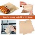 thumbnail image 4 of tredstone Toaster Bag Safe Household Kitchen Temperature Resistance Baking Accessory Non-stick Microwave Oven Bread Bags Toasting Pouch 17x19CM, 4 of 8