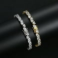 thumbnail image 4 of Sparkle 5MM Tennis Bracelets for Women 18K Gold Plated Classic Simulated Diamond Bracelet Heart Cut CZ Bracelets for Women Wedding Bridal Prom Jewelry Bracelets, 4 of 5
