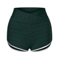 thumbnail image 3 of Abcnature Plus Size Shorts, Womens Athletic Shorts, Women Basic Slip Bike Shorts, Compression Workout Leggings Yoga Shorts, Comfy Beach Shorts, Yoga Pants, Cycling Sport Shorts Green M, 3 of 6