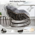 thumbnail image 5 of Comfortable Outdoor Rattan Rocking Chair with Padded Cushion Ideal for Front Porch, Living Room, Patio or Garden Perfect for Relaxation and Leisure Time Enjoyment, 5 of 12