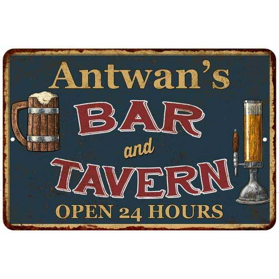 Antwan's Green Bar & Tavern Rustic Sign Decor 8x12 208120047612
