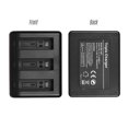 thumbnail image 4 of Cargador Triple con Baterías Recargables para Cámara DJI OSMO Action - Incluye 2 Baterías de 1300mAh y Cable USB, Ideal para Carga Rápida y Portátil., 4 of 6