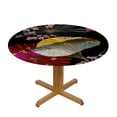 thumbnail image 3 of Autua Umbrellas Flowers Round Tablecloth Stain-Resistant 100% Polyester 54"-58, 3 of 8