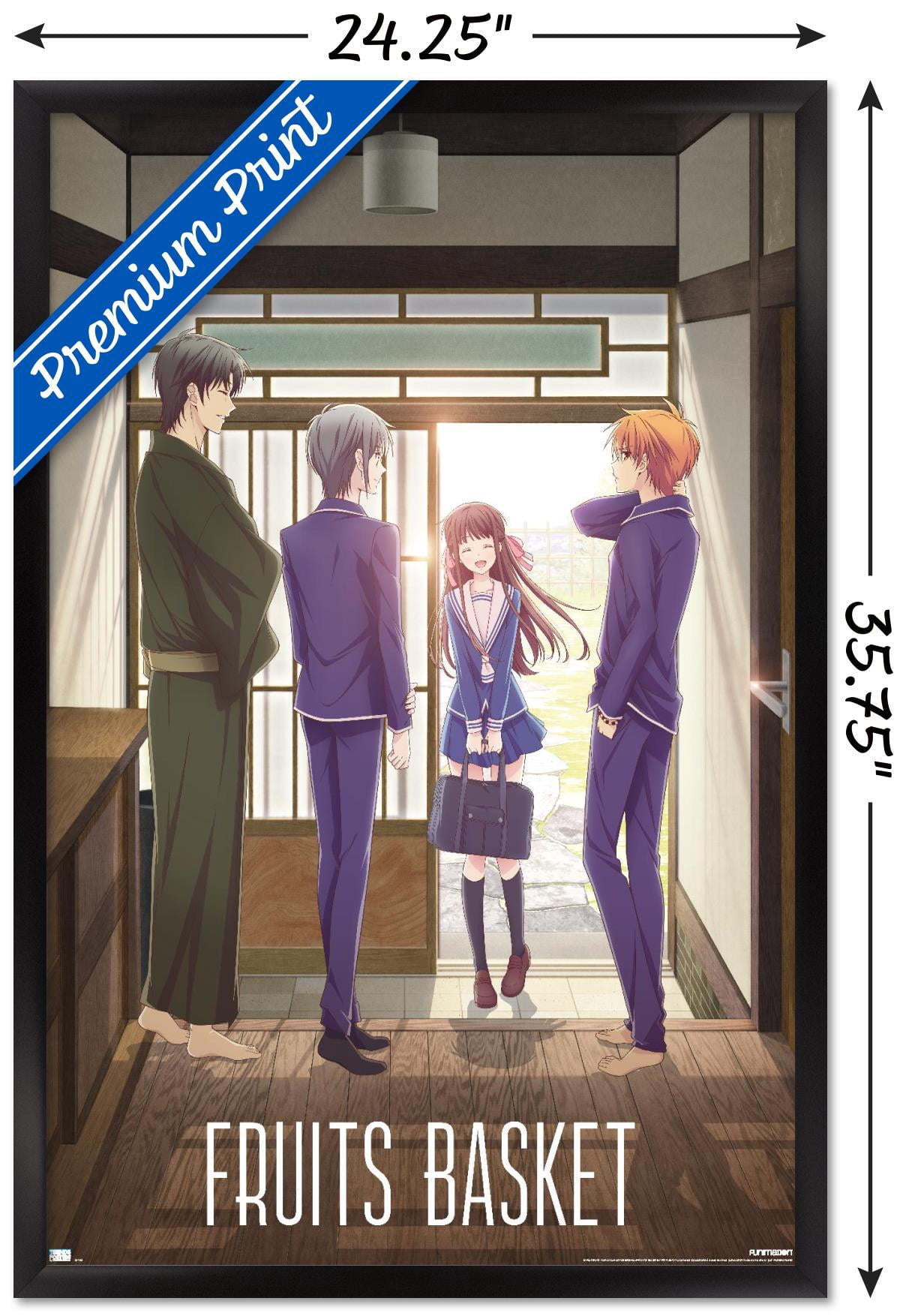 Fruits Basket - Teaser Protagonists Wall Poster, 22.375" x 34" Framed
