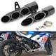 thumbnail image 1 of Tubo de escape modificado para motocicleta de automóvil deportivo, pequeño Ninja R6, tubo de escape de calle frito de gran cilindrada poroso, fila recta TOCE, 1 of 3